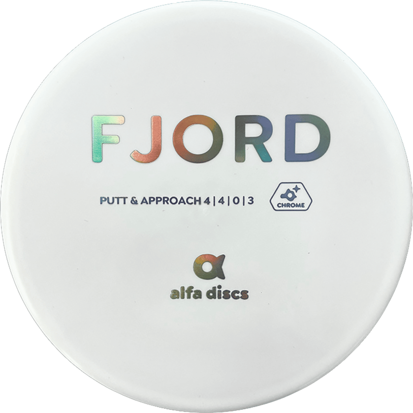 Alfa Discs Chrome Putter Fjord - White