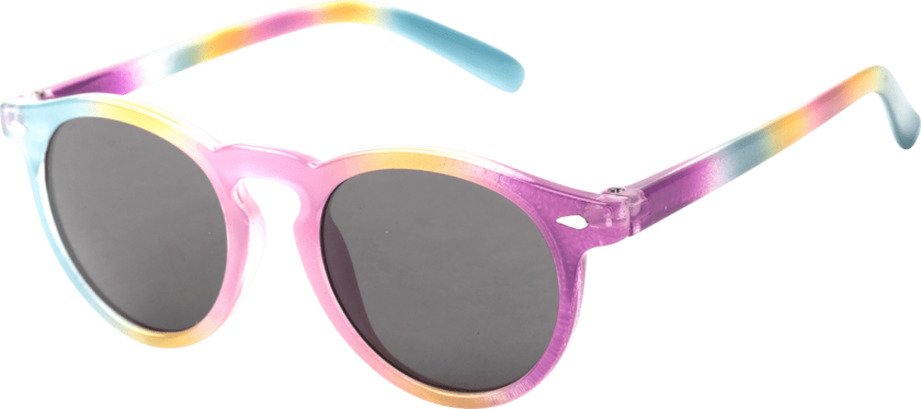Sunglasses 014 Shiny Multi/Smoke, solbriller, barn Shiny Multi / Smoke