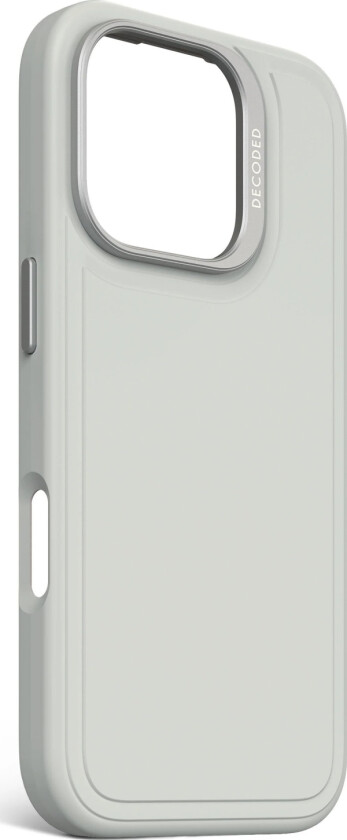 Dekodet, Dekodet Antimikrobiell Silikonstabel Bakdeksel - Magsafe-Kompatibelt Silikonbeskyttelsesdeksel For Iphone 16 Pro (Steingrå)