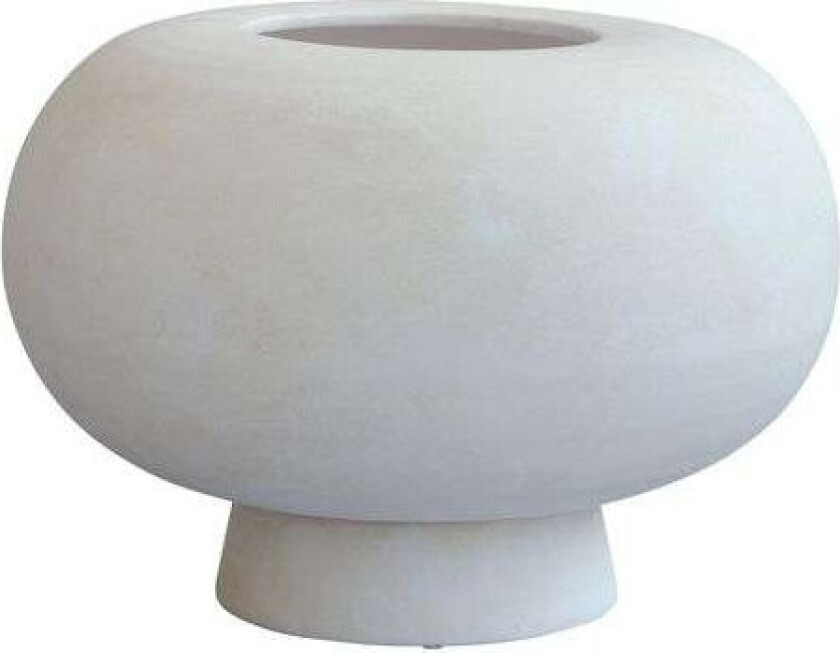 - Kabin Vase Fat Bone White