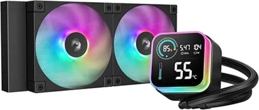 Deepcool Lq240, Vätskekylningskit, 12 Cm, Svart