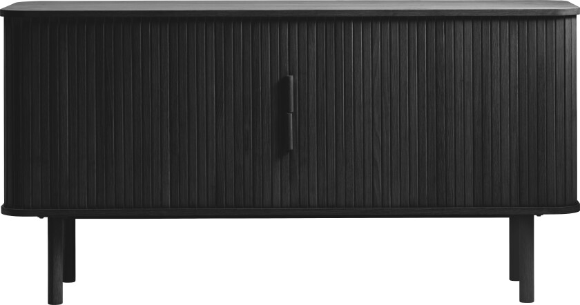 Cavo skjenk, m. 2 skyvedører og 2 hyller - svart eik (160x45)