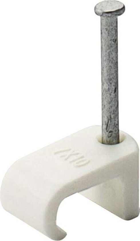 Egant Kabelklips 7x10 hvit