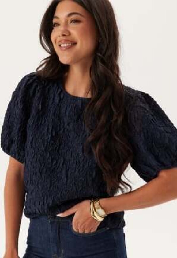 Visophia O-neck 2/4 Top Navy Blazer XL