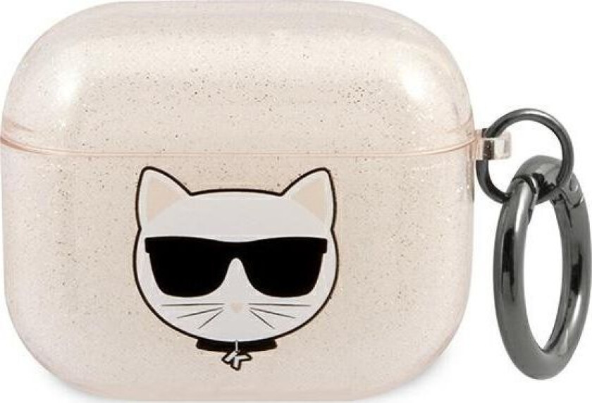 Kla3uchgd Airpods 3 Deksel Gull/Gull Glitter Choupette