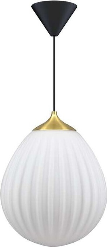 - Around the World Pendel Medium White/Brass/Black