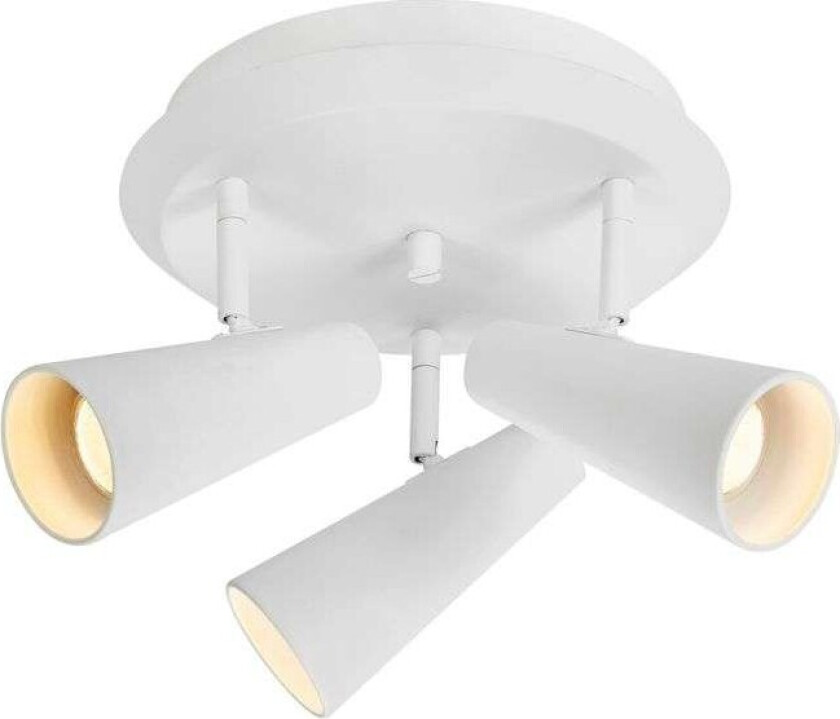 - Crest 3 Round Taklampe Sandy White