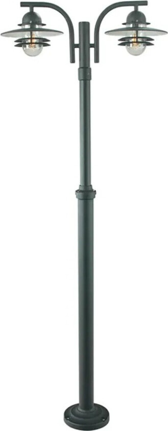 - Oslo 2 Utendørs Parkstolpe Svart