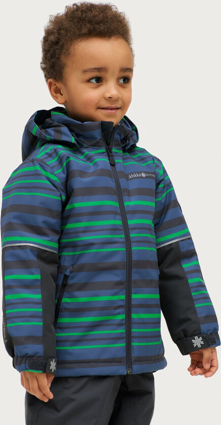 Vinterjakke áhkká Striped Jacket Mr - Blå