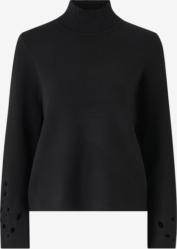 Genser objReynard Cutout Square Sleeve Pullover - Svart