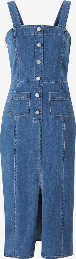 Kjole vmSaila SL Calf Denim Dress Yo344 - Blå