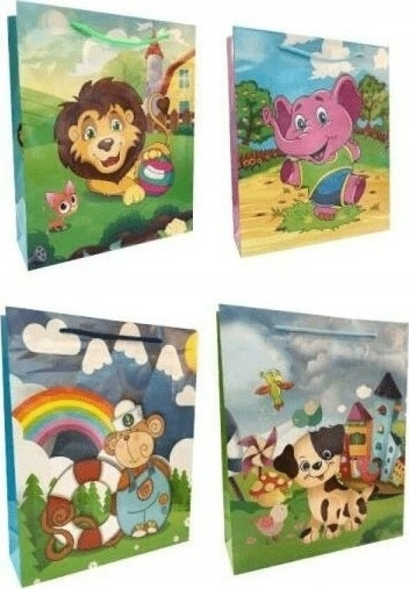 Ju-Piter Laminert Gavepose Dyr 128G 008S P12, Pris For 1 Stk.