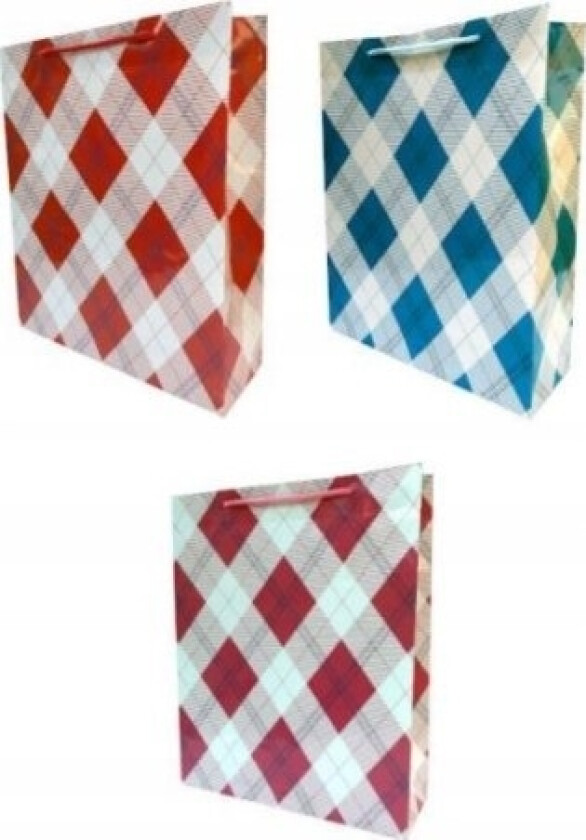 Ju-Piter Laminert Gavepose, Rutenett 026A 32X40x10cm P12, Pris For 1 Stk.