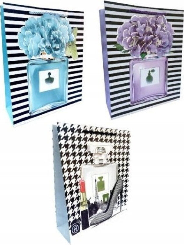 Ju-Piter Gavepose For Dame 9852A 30X40x12cm P12, Pris For 1 Stk.