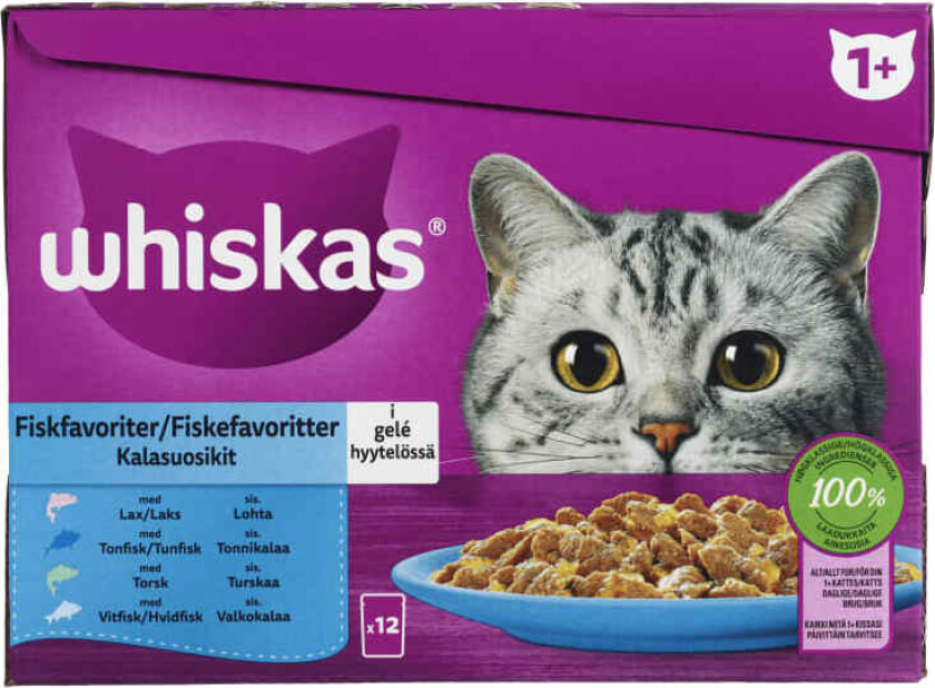 Whiskas 1+ Fish Selection 12x85g