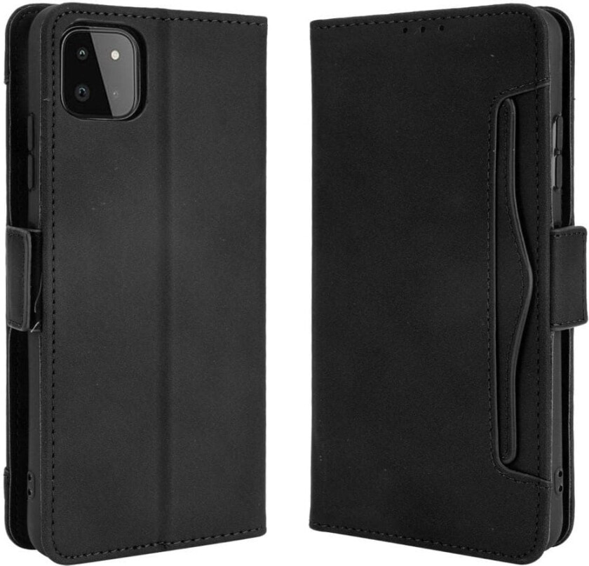 Samsung Galaxy A22 5G Lommebok-deksel - Svart