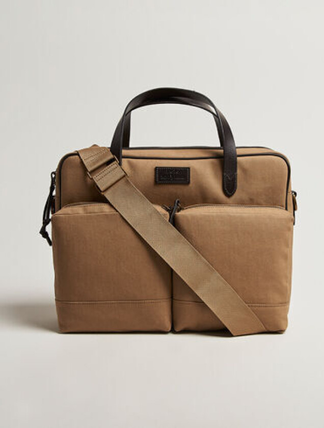 Polo Ralph Lauren Commuter Canvas Messenger Bag Khaki/Brown