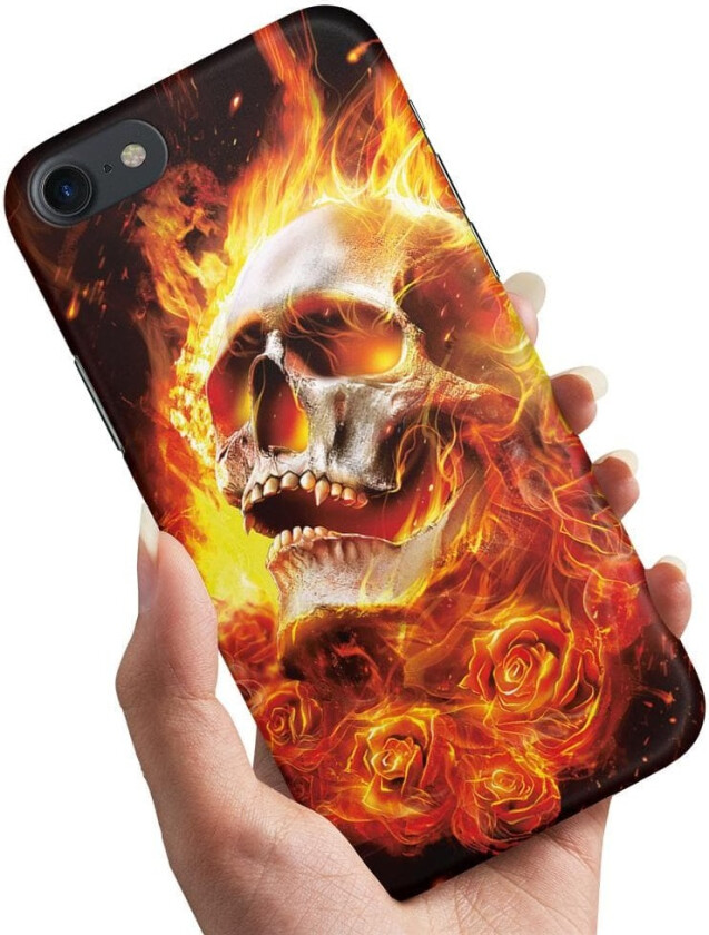 iPhone 5/5S/SE - Deksel/Mobildeksel Burning Skull