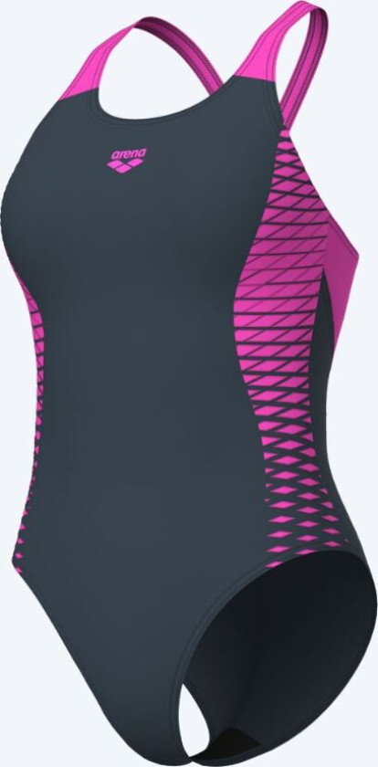 badedrakt til damer - Openings - Grå/lyserød