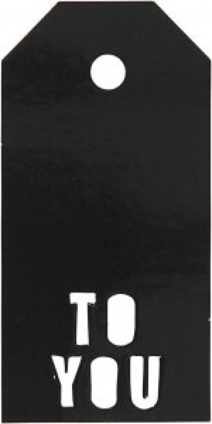 Bilde av Manillamerker To You Sort 5x10cm - 15 stk.