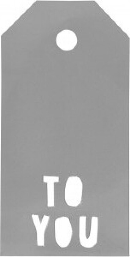 Bilde av Manillamerker To You Silver 5x10cm - 15 stk.