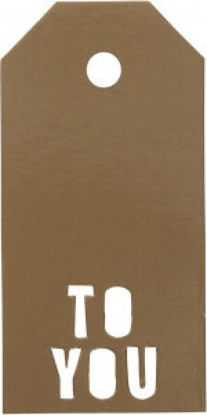Manillamerker To You Gold 5x10cm - 15 stk.