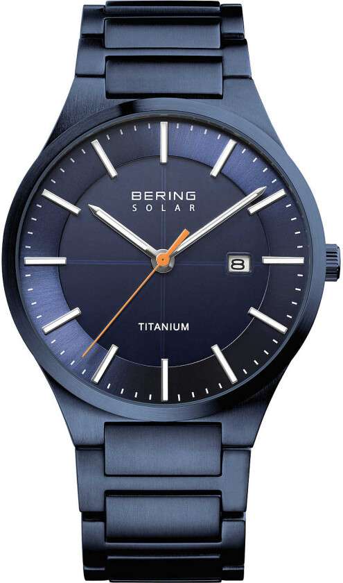 Herreklokke 15239-797 Blå/Titan Ø39 mm
