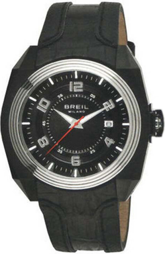 Dameklokke BW0321 Milano Sort/Lær Ø43 mm