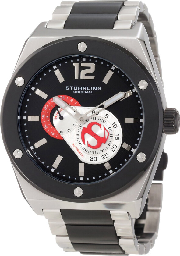 Herreklokke 281B.332D264 Sort/Stål Ø49 mm