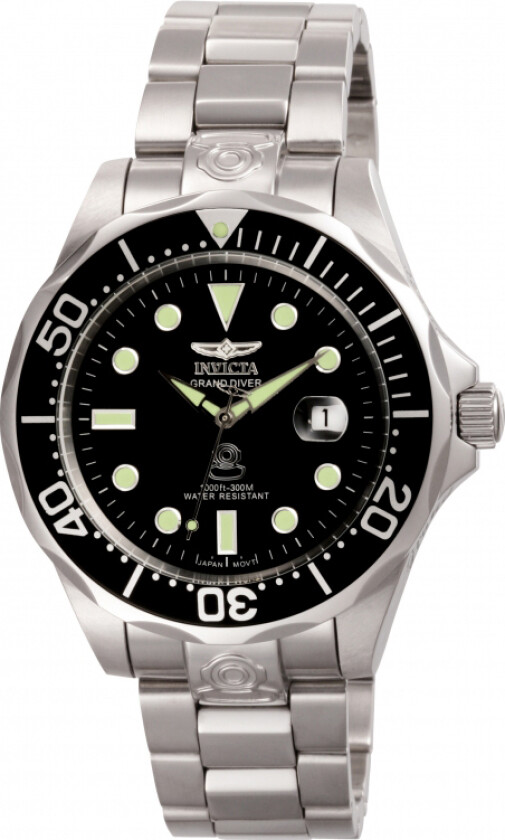 Herreklokke 3044 Pro Diver Sort/Stål Ø47 mm