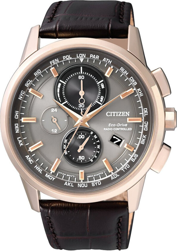 Herreklokke AT8113-12H Eco Drive 180 Grå/Lær Ø43 mm
