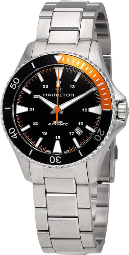 Herreklokke H82305131 Sort/Stål Ø40 mm