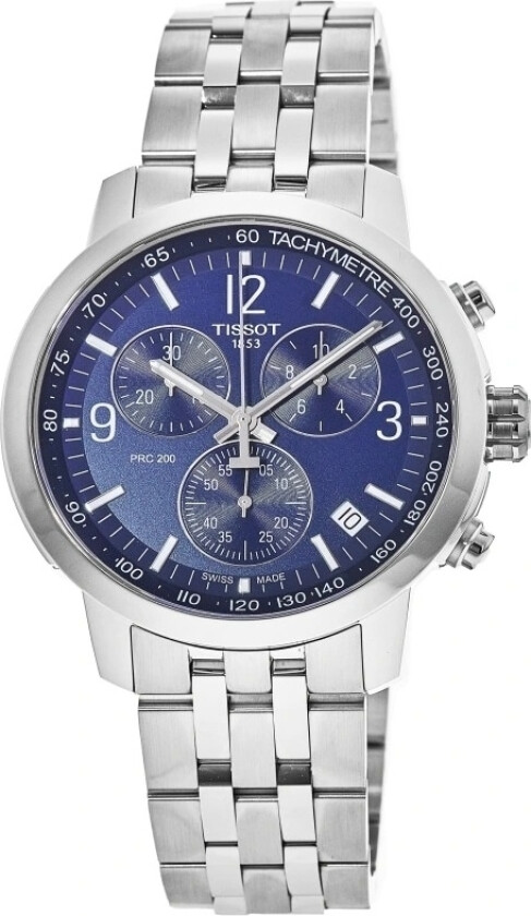 Herreklokke T114.417.11.047.00 Prc 200 Blå/Stål Ø43 mm
