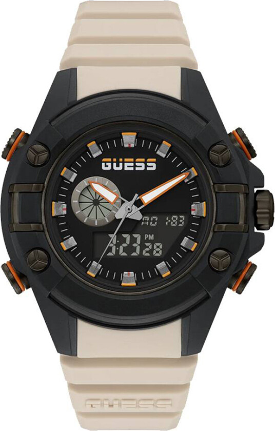 Herreklokke GW0269G1 Sort/Gummi Ø47 mm