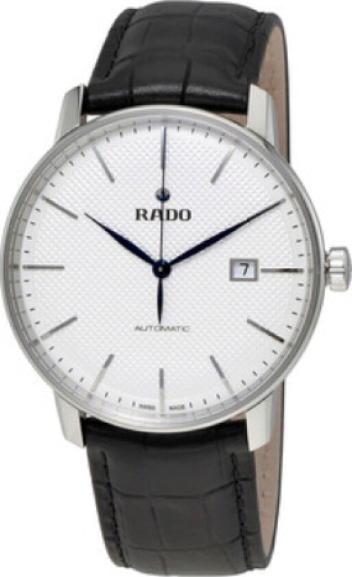 Herreklokke R22876015 Coupole Hvit/Lær Ø41 mm