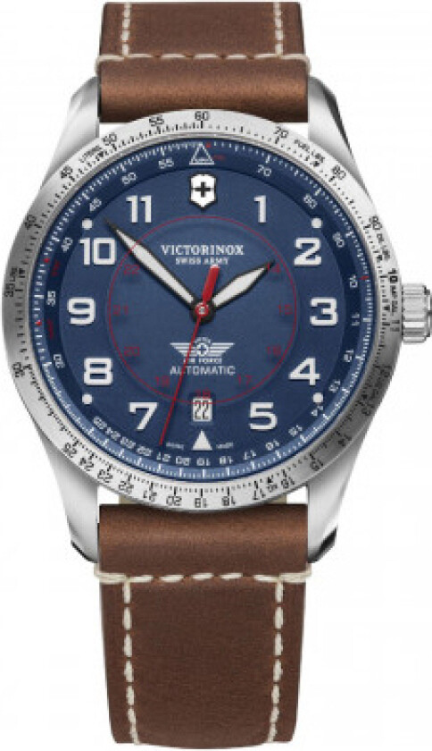 Herreklokke 241887 Airboss Blå/Lær Ø42 mm