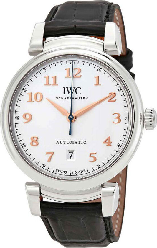 Herreklokke IW356601 Da Vinci Sølvfarget/Lær Ø40 mm