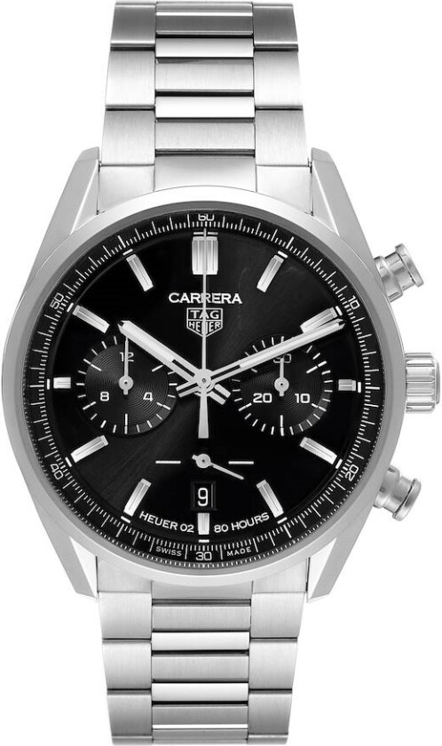 Herreklokke CBN2010.BA0642 Carrera Sort/Stål Ø42 mm
