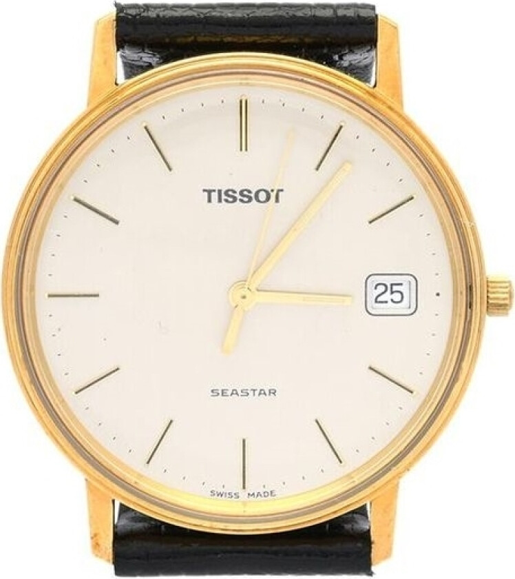 Herreklokke T71.3.401.31 T-Gold Sølvfarget/Lær Ø33.5 mm