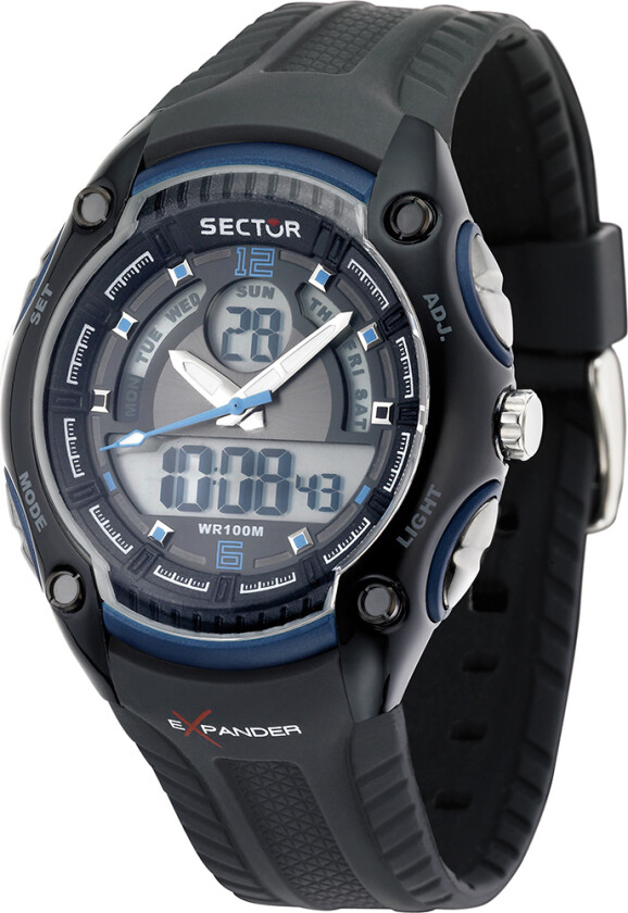 Herreklokke R3251574003 Street LCD/Gummi Ø45.5 mm