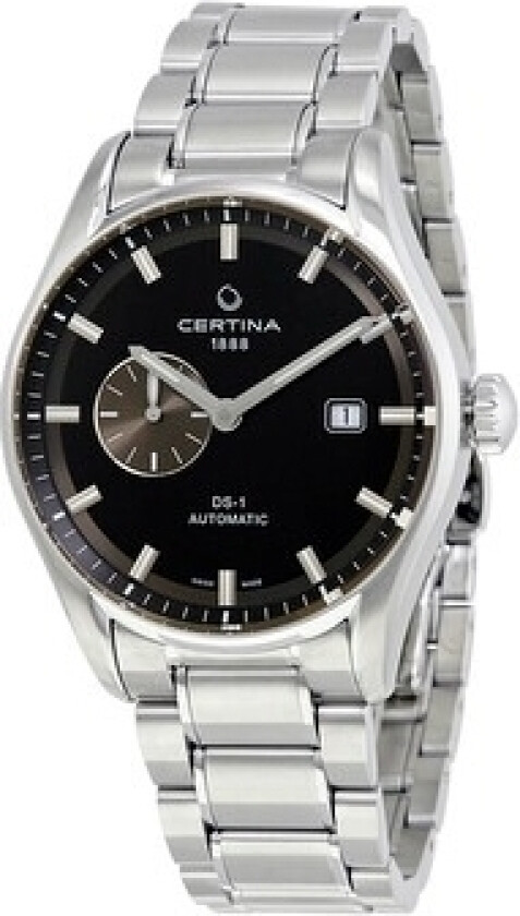 Herreklokke C006.428.11.051.00 DS 1 Sort/Stål Ø41 mm
