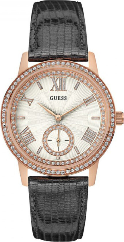 Dameklokke W0642L3 Gramercy Antikkhvit/Lær Ø39 mm