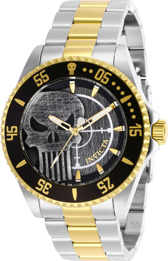 Herreklokke 29695 Marvel Grå/Gulltonet stål Ø44 mm