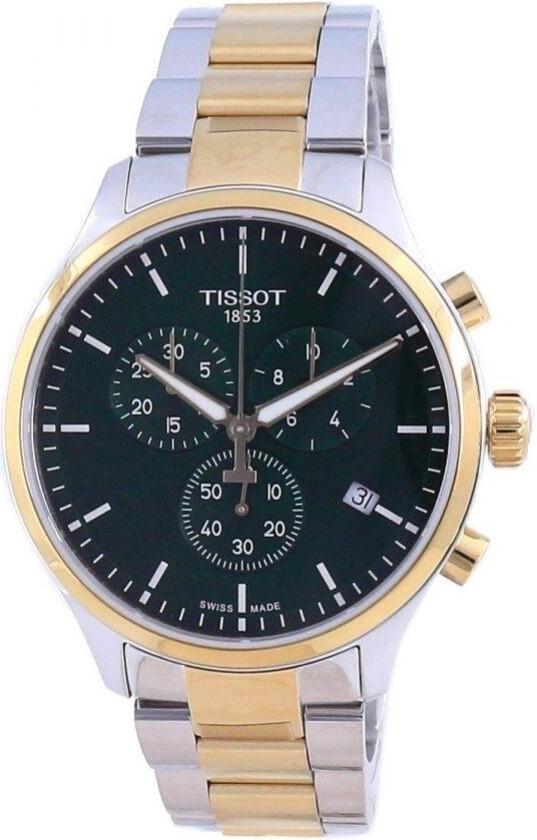 Herreklokke T116.617.22.091.00 T-Sport Grønn/Gulltonet stål
