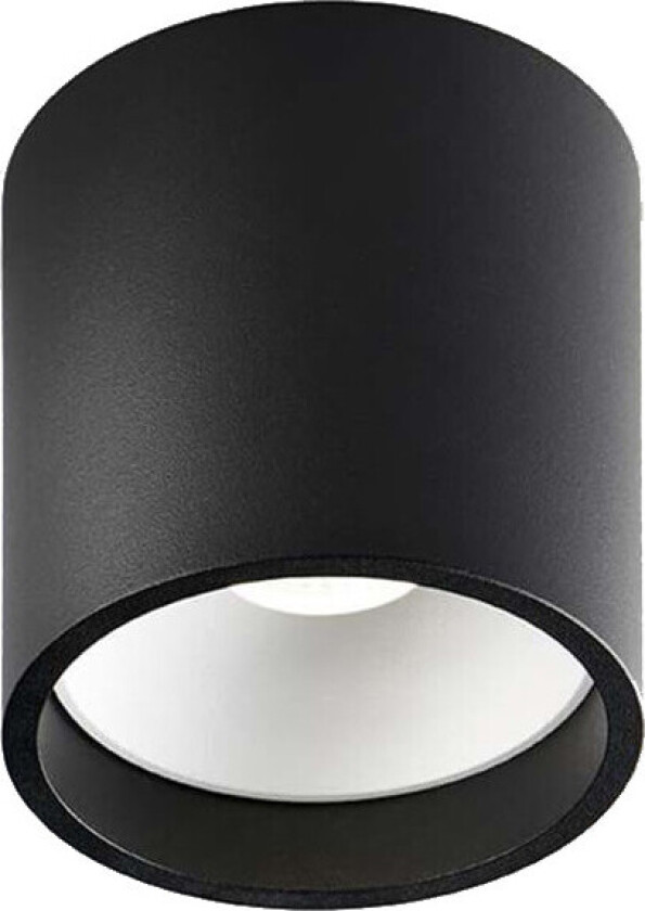 - Solo 2 Round LED Taklampe 2700K Svart/Hvit