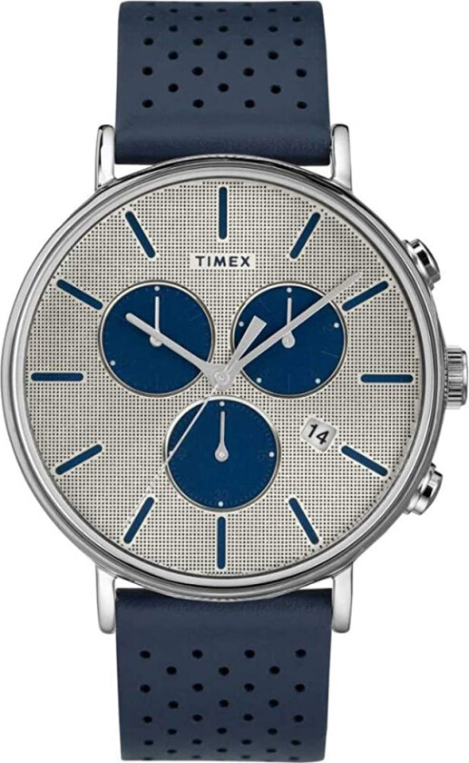 Herreklokke TW2R97700 Sølvfarget/Lær Ø41 mm