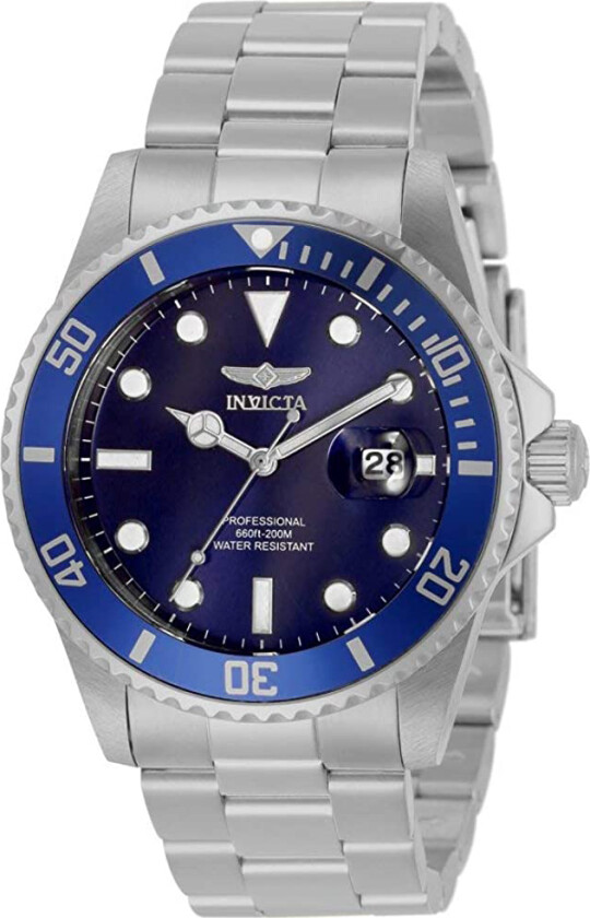 Herreklokke 33267 Blå/Stål Ø42 mm