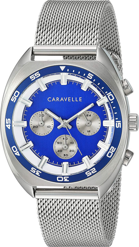 Herreklokke 43K100 Caravelle Blå/Stål Ø40 mm