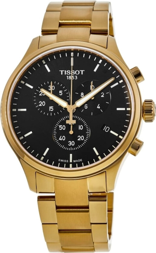 Herreklokke T116.617.33.051.00 T-Sport Sort/Gulltonet stål