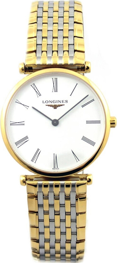 Dameklokke L4.512.2.11.7 Grande Classique Hvit/Gulltonet